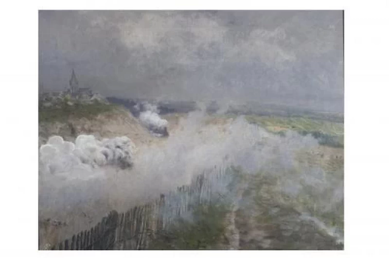 Giuseppe De Nittis - Incrocio di treni, Museo Civico Castello